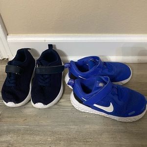 Kids shoes lot size 9c 2 pairs